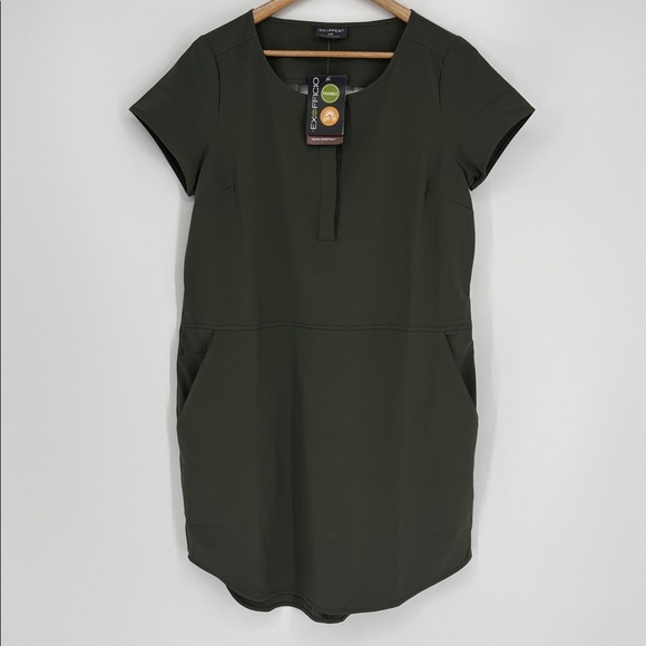 ExOfficio Kizmet Argenta Green Hiking Dress With Pockets Women’s Size Large NWT! - Picture 3 of 15